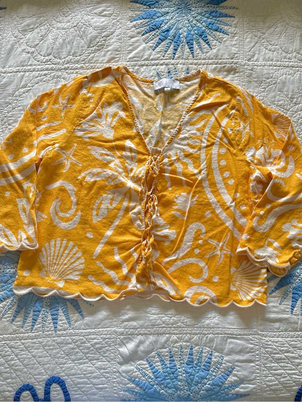 C&C California Linen Beachy Top